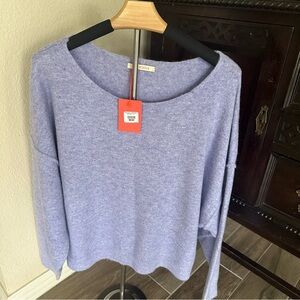 NWT Olivaceous Lavender Scoop Neck Lightweight Sweater size Large